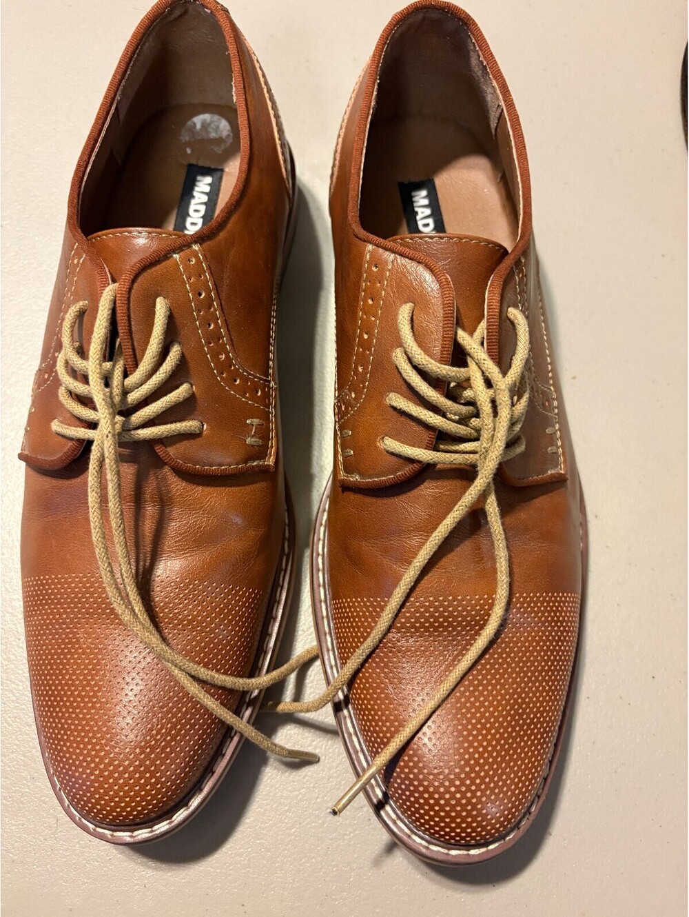 Madden Brown Leather Oxford Dress Shoes Size 10M